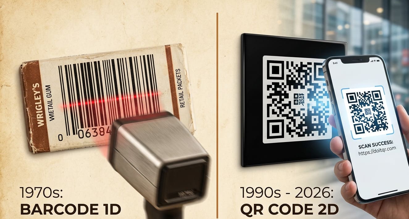 Histoire du Code-barres et QR Code