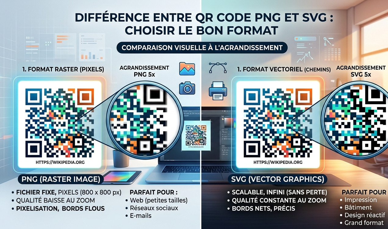 PNG vs SVG QR Code