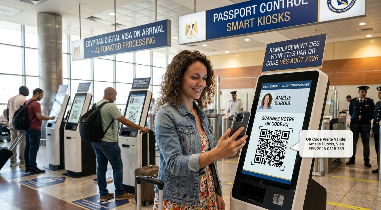 Égypte : Visa Digital QR Code Aéroport du Caire — DoItQR