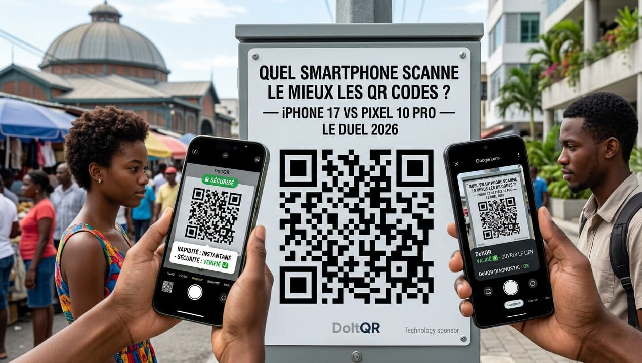 iPhone 17 vs Google Pixel 10 Pro : 
Le Duel QR Code — DoItQR