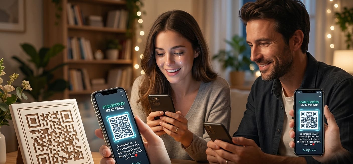 Surprise amoureuse avec un QR Code