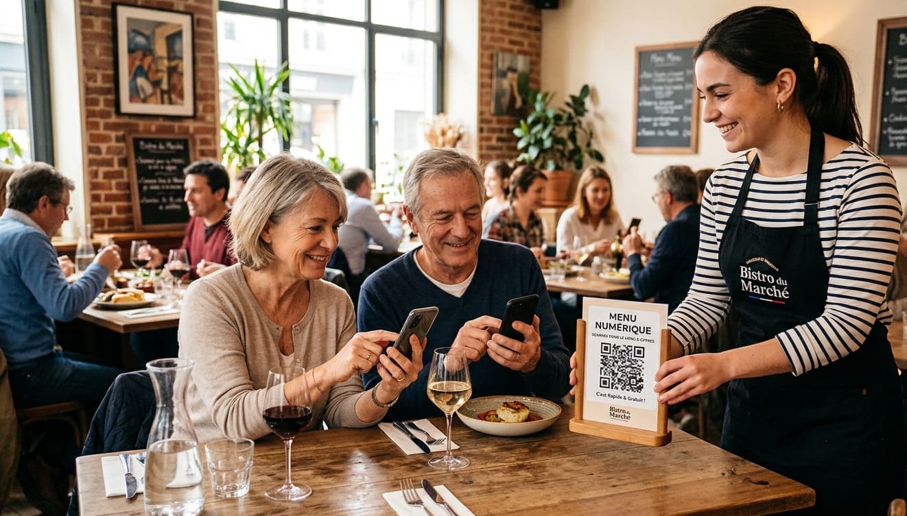 QR Code gratuit pour restaurant