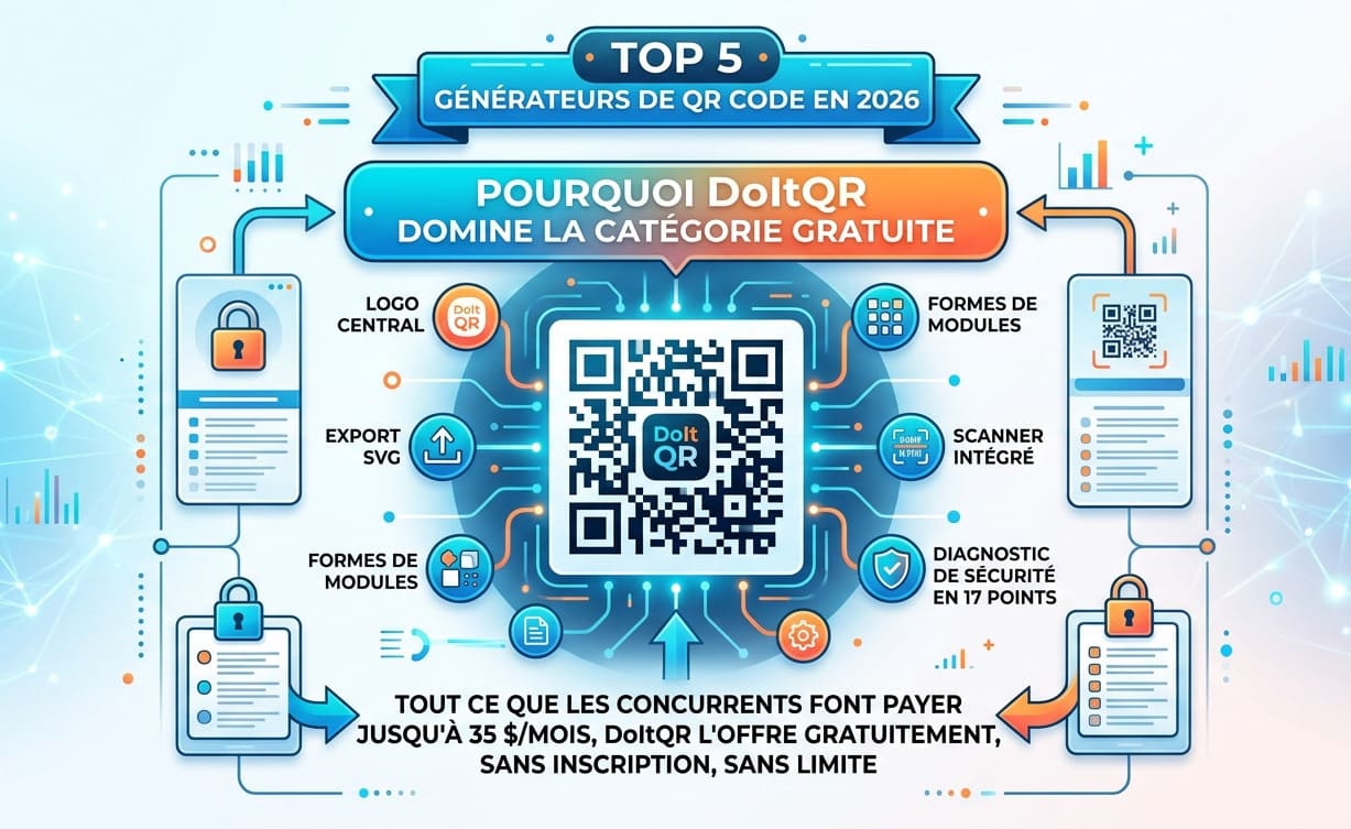 Top 5 Générateurs de QR Code 2026 — DoItQR